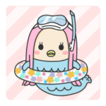 まったり夏のアマビエさん