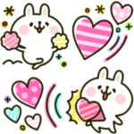 カラフルうさぎ♡毎日可愛いスタンプ