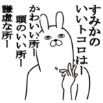 すみかが使う面白名前スタンプ