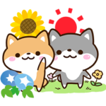 まめシバ×くろまめシバ