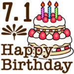 動く☆7月1日〜16日のお誕生日お祝い