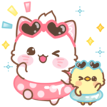 子ねこモニカのかわいいスタンプpetit03