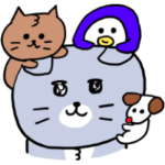 灰色キャットのオノマトペ