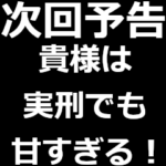 切実な報告を次回予告します２