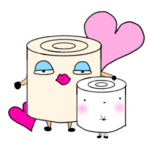 トイレットペーパーちゃんとロール子ちゃん
