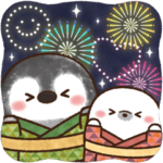 飛び出すふんわりペンちゃん★花火大会