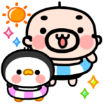 動く！おやじ君とペンギンちゃんの夏が来た