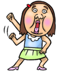 可愛すぎない女子のスタンプ 4