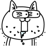 じろりねこイタズラ悪戯