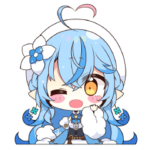 ホロライブ公式スタンプ「雪花ラミィ」