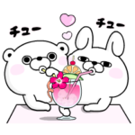 うさぎ&くま100％ 無駄に動くスタンプ