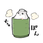 怠惰なジャンガリアンハムスター（猫もいる