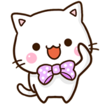 おちゃめな白猫