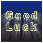 キラキラ光る花火とメッセージ