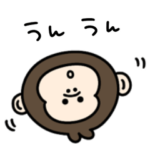 シュールなミニ猿