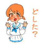 色んな制服の女の子スタンプ