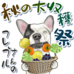 フレブルの秋の大収穫祭スタンプ