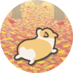 １コギの動く秋スタンプ