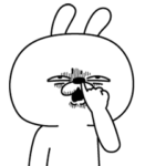 激しく動く！顔芸うさぎ