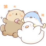 水辺の仲良しさん