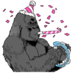 ゴリラのスタンプー3ー