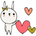mottoの伝えるうさぎ〜ハートを添えて♡
