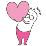 ねこタイツのゆるいハート 2