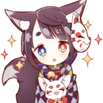 箱入りきつね男子スタンプ