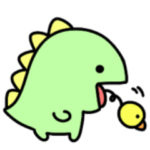 感情が荒い。シュールなミニ恐竜