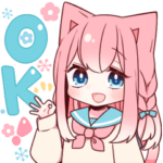 毎日使える✿桃色ねこさん