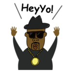 Hey Yo！ヒップホップラッパースタンプ