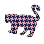 レオパードシルエット version 千鳥格子