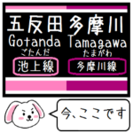 池上線 多摩川線 いまこの駅だよ！タレミー