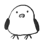 なにかがちがうシマエナガのスタンプ