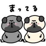 へんてこなパグ