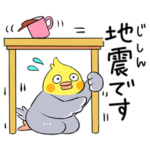 オカメインコの緊急時使えるスタンプ 2