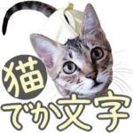 デカ文字猫スタンプ4