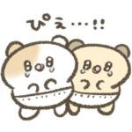 赤ちゃんハムスターたちのスタンプ