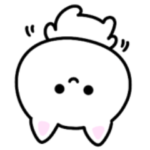 一生やる気が出ない。シュールなミニ白ねこ