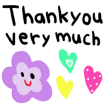 nenerinシンプル日常会話スタンプ507英語