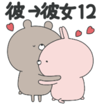 ラブカップルくま12