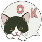 ハチワレ猫☆おこげ•吹き出し