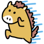 うごくウマのスタンプ