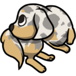 ダックス大好きスタンプ◆シルバーダップル