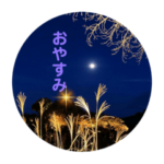 おやすみなさい　!