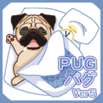Pug パグ VER5（写真に貼れる)