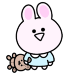 幼稚園児♡シュールなミニうさぎ