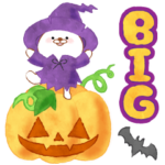 ゆっるくまのハロウィンスタンプ☆BIG