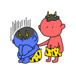 天パなあかおに、サラストあおおに