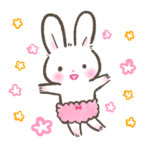 元気でかわいい白いうさぎのマロちゃん